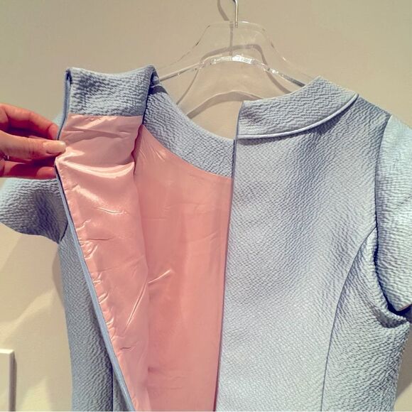 NWT- Sara Campbell Boston Cap Sleeve Shift Dress Light Blue Size 8 - Picture 12 of 15